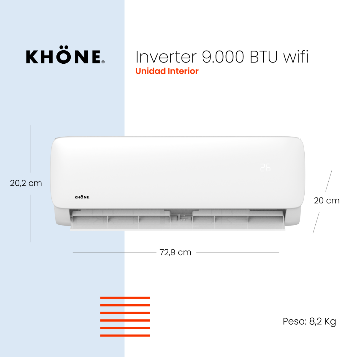 KHÖNE 9000btu INV