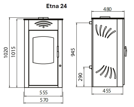 Caldera a leña ETNA BOILER 24KW - Imagen 7